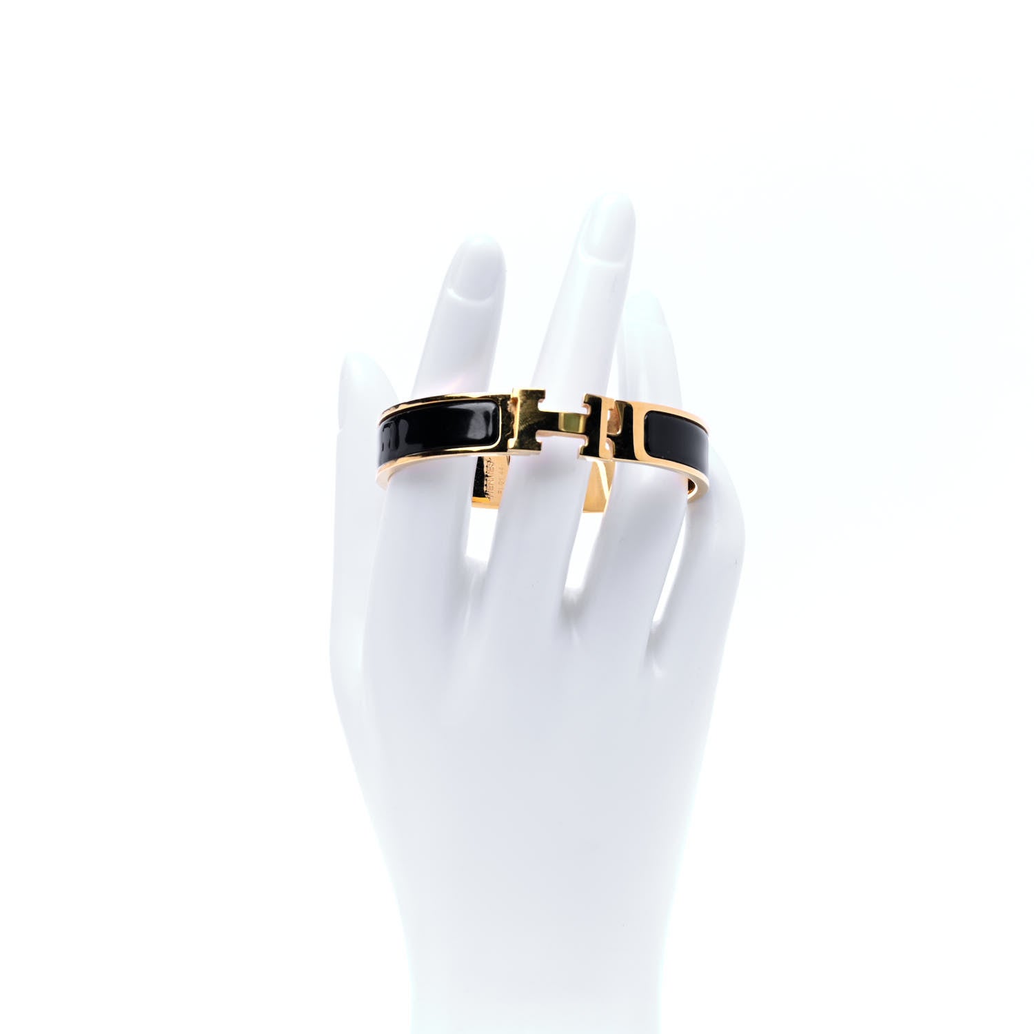 Hermes Enamel Narrow Clic Clac H Bracelet PM Black 2 of 6