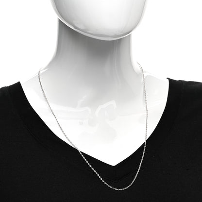 Chopard 18K White Gold 2mm Chain Necklace 2 of 4