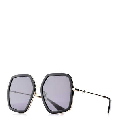 Gucci Acetate Oversize Square Frame GG0106S Sunglasses Black 1 of 7