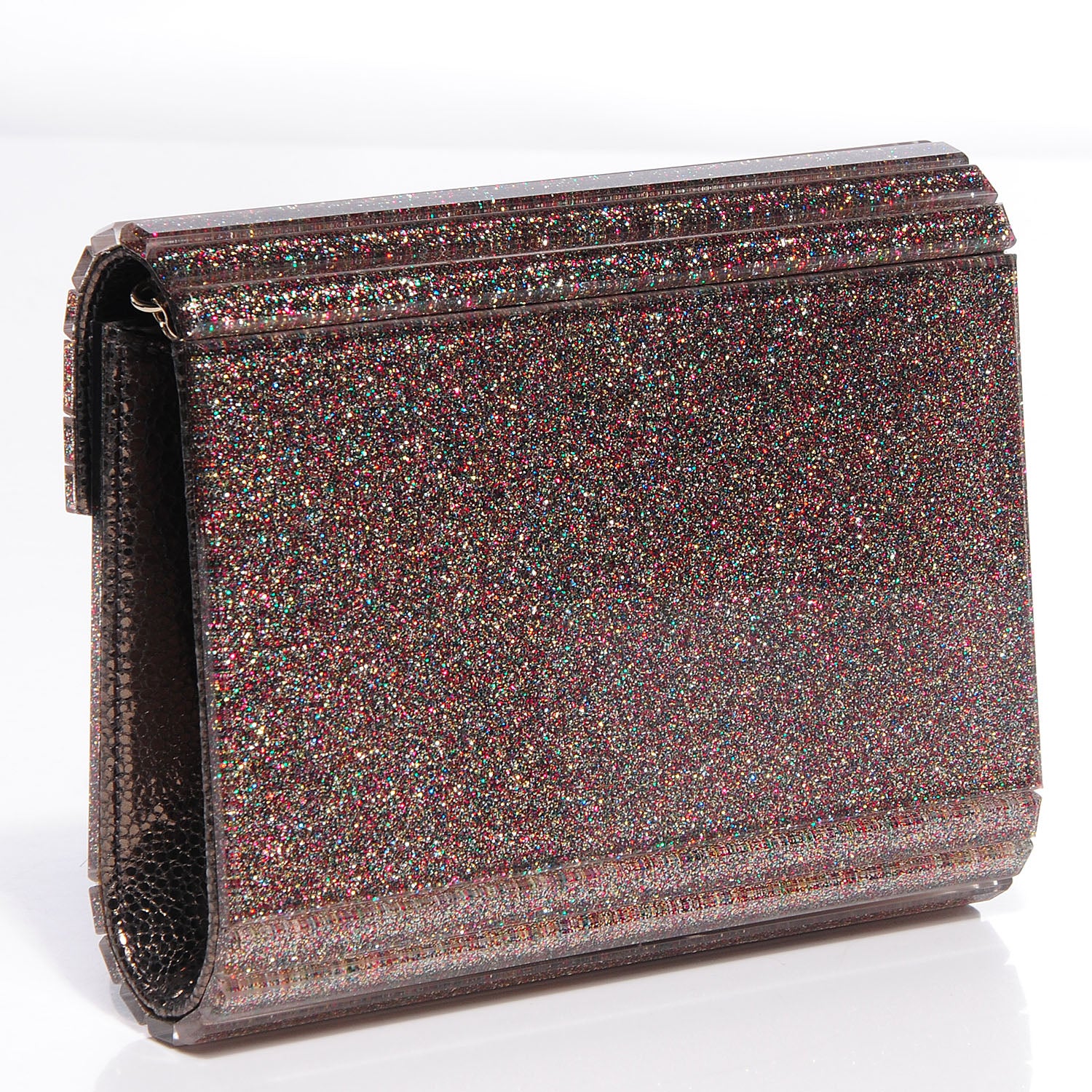 Jimmy Choo Acrylic Glitter Candy Clutch Multicolor 3 of 6