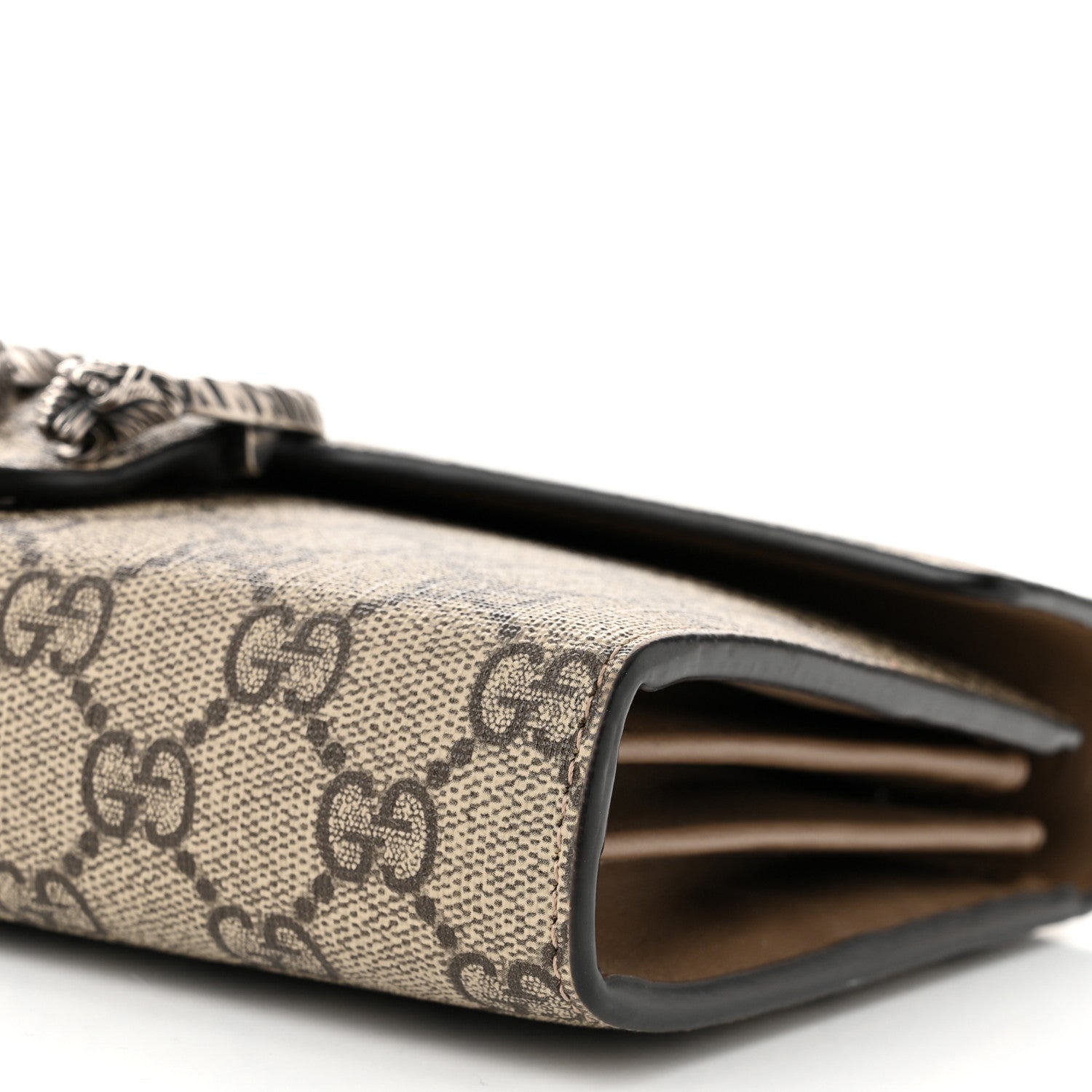 Gucci GG Supreme Monogram Mini Dionysus Chain Wallet Beige Taupe 11 of 12