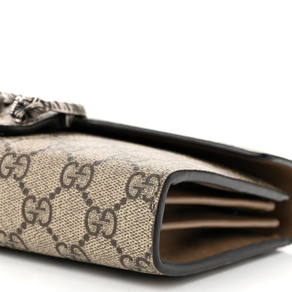 Gucci GG Supreme Monogram Mini Dionysus Chain Wallet Beige Taupe 11 of 12