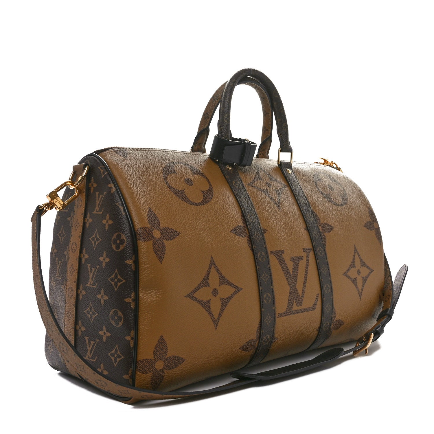 Louis Vuitton ボストンバッグ ダークブラウン　45 Louis Vuitton Reverse Monogram Giant Keepall Bandouliere 45