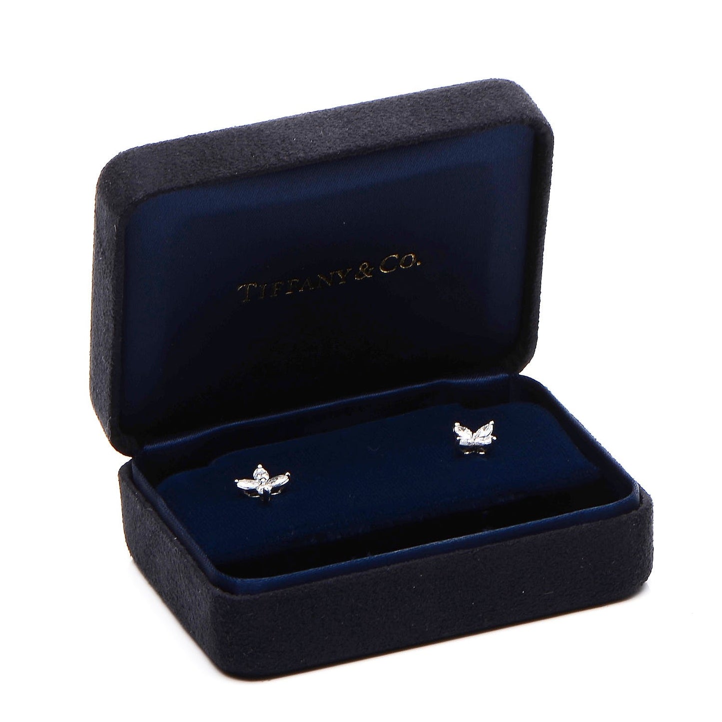 Platinum Diamond .64ct Small Victoria Earrings