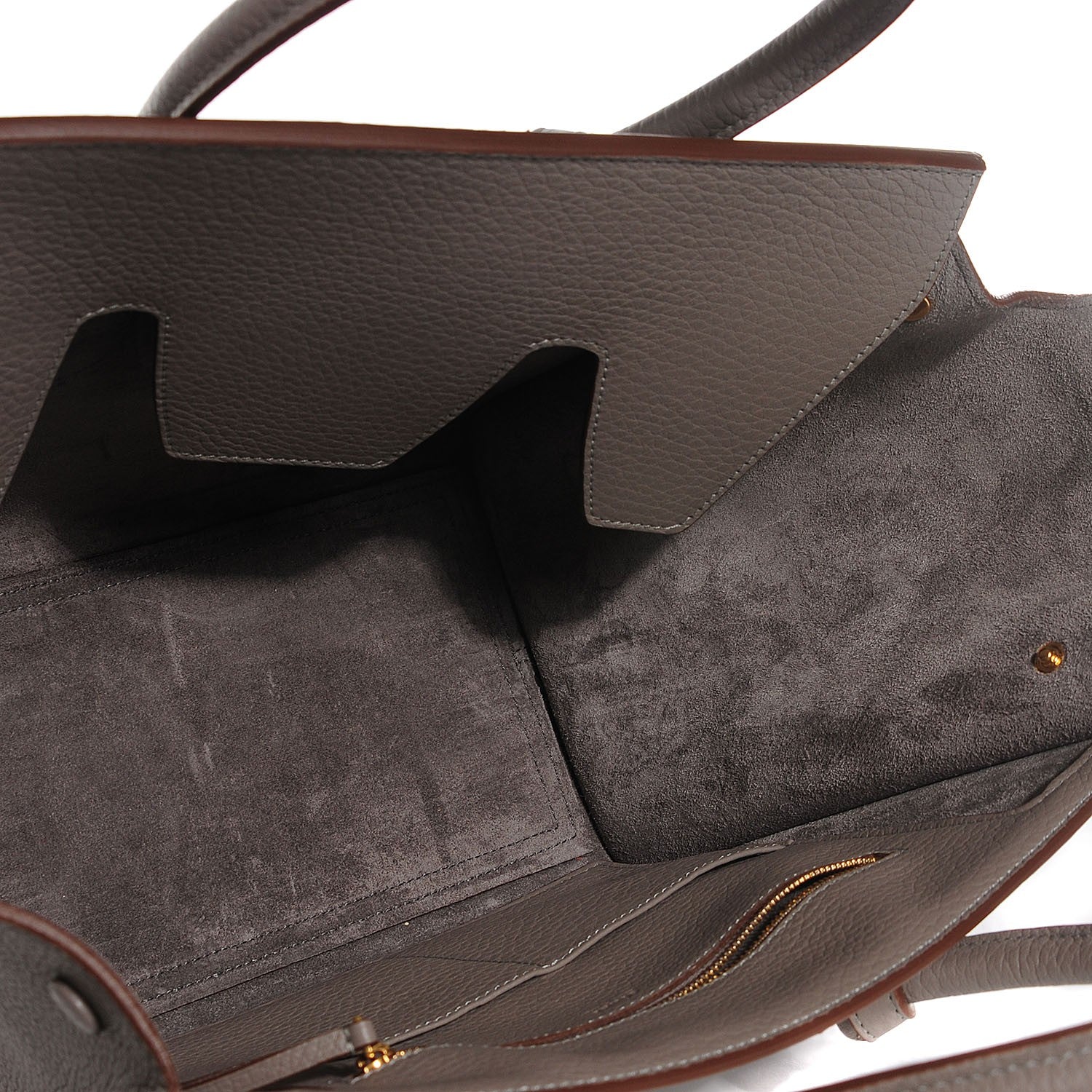 Celine Crisped Calfskin Mini Tie Tote Medium Grey 13 of 16