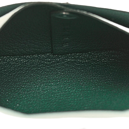 Hermes Chevre Mysore Bastia Verso Coin Purse Vert Peppermint Vert Moyen 5 of 9