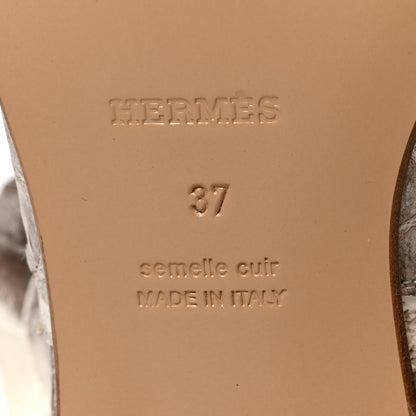 Hermes Matte Niloticus Crocodile Himalaya Neo Low Boots 37 Blanc 8 of 11