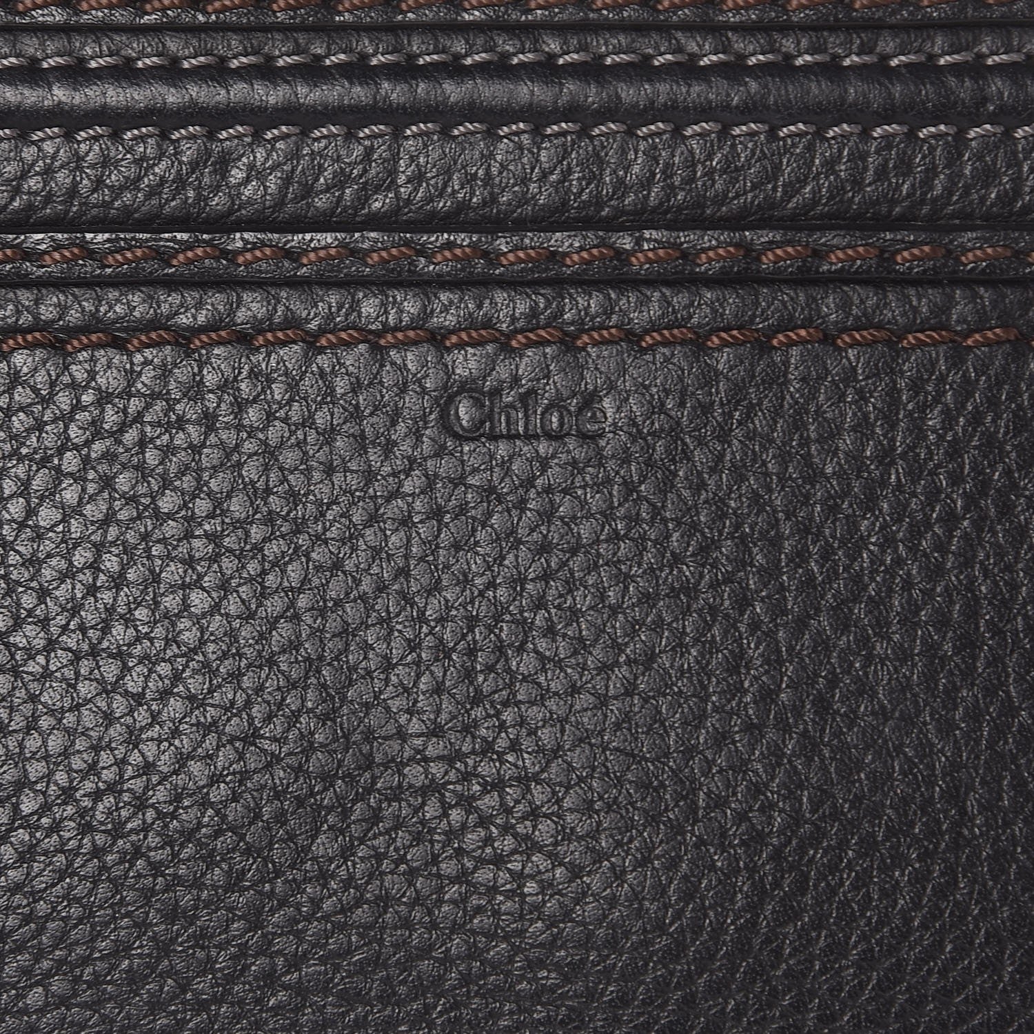 Chloe Grained Calfskin Marcie Long Zip Around Wallet Black 6 of 10