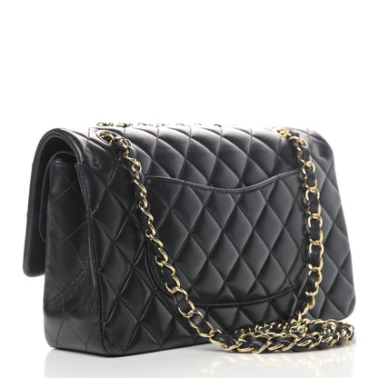 Chanel Lambskin Quilted Medium Double Flap Black 2 of 7