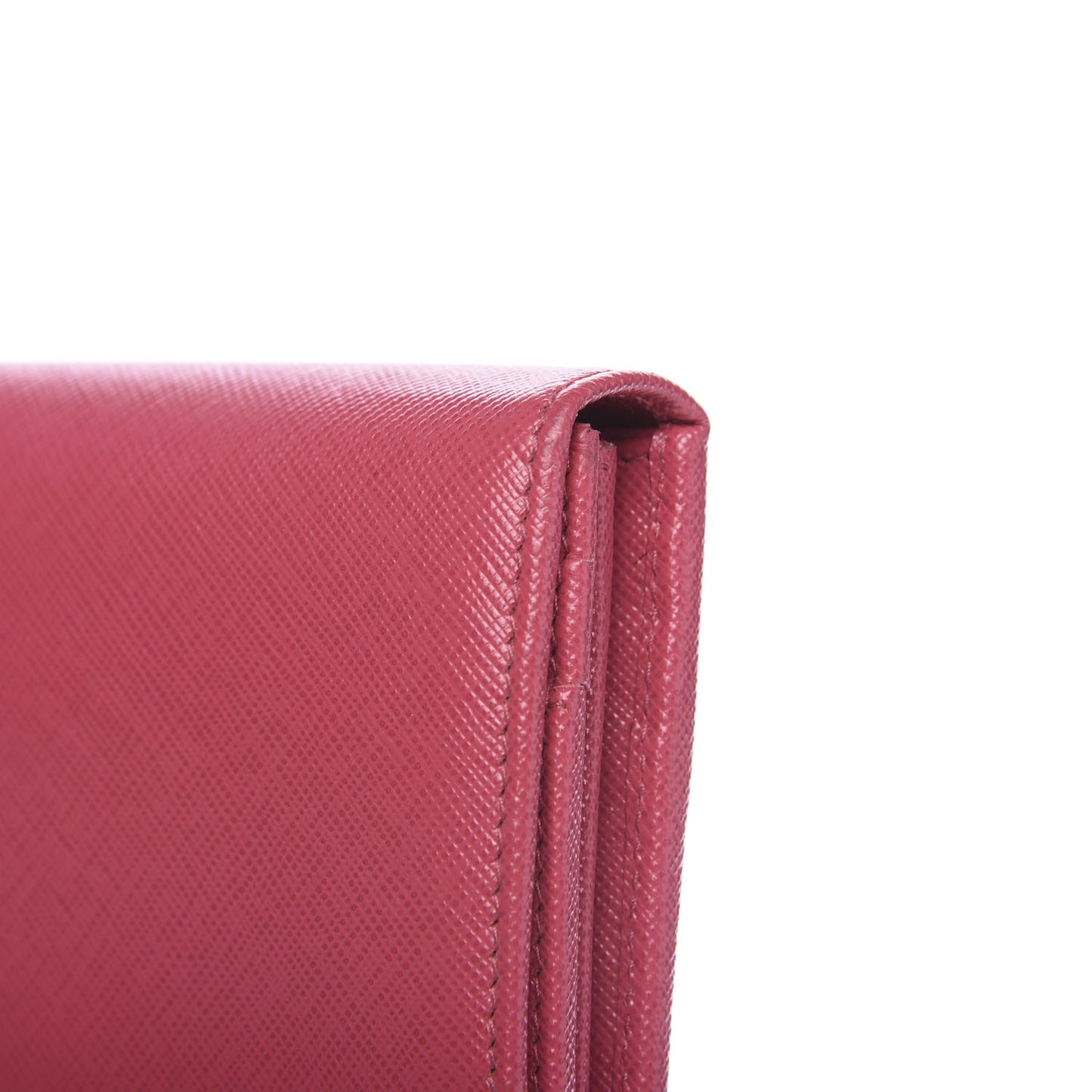 Saffiano Metal Continental Flap Wallet Peonia