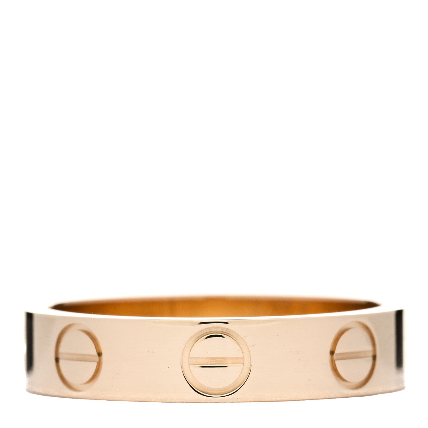 Cartier 18K Yellow Gold 3.5mm LOVE Wedding Band Ring 45 3.25 3 of 5