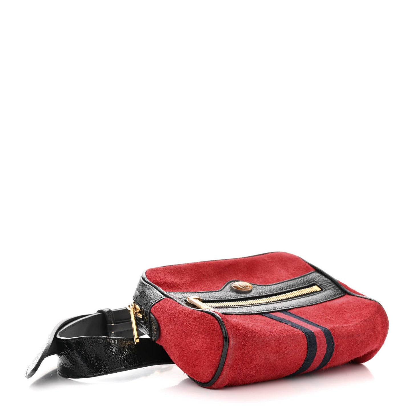 Suede Small Ophidia Belt Bag 85 34 Hibiscus Red