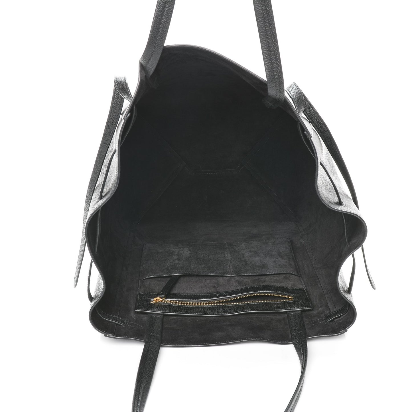 Soft Grained Calfskin Medium Belt Cabas Phantom Black