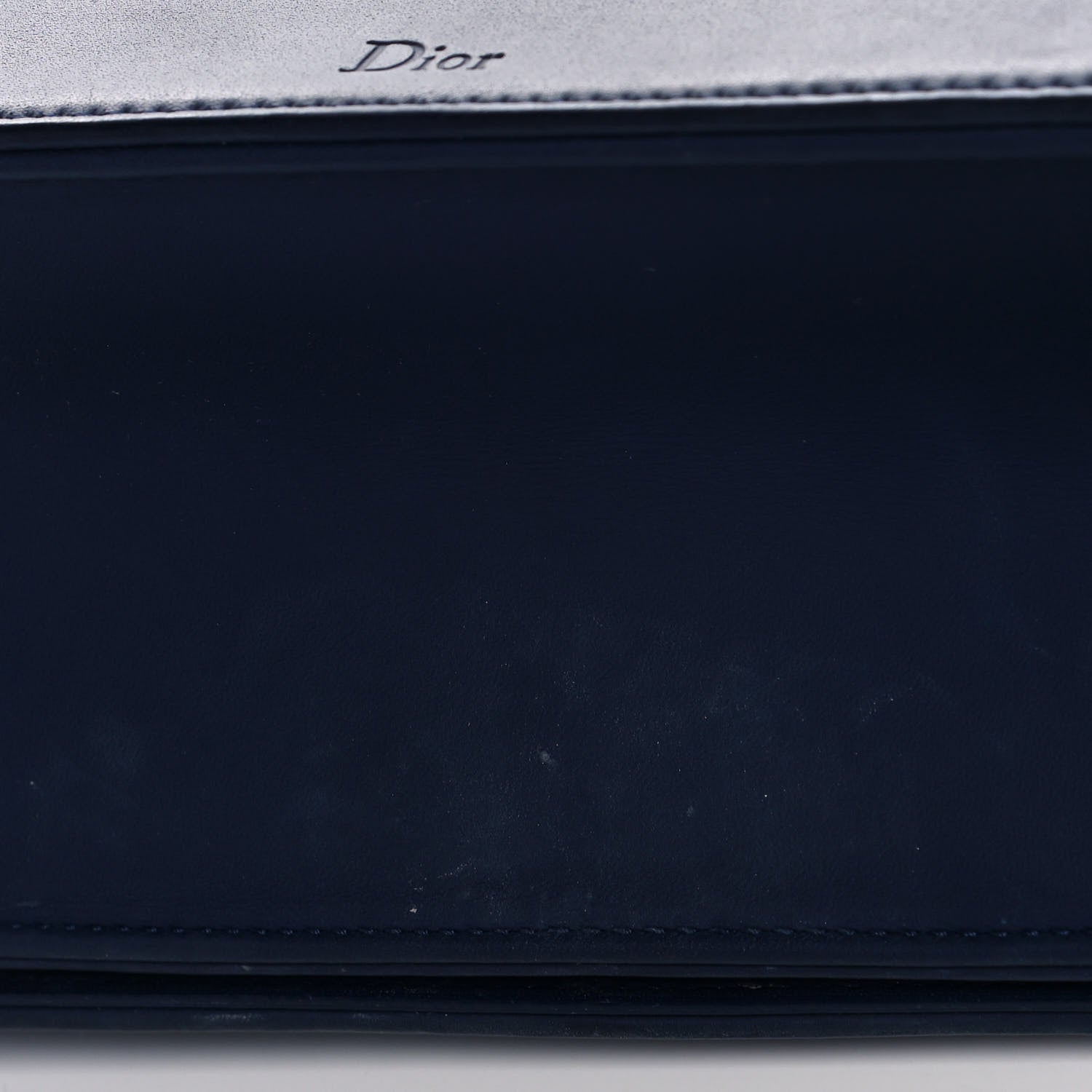 Christian Dior Ultra Matte Calfskin Studded Medium Diorama Flap Bag Blue 16 of 19