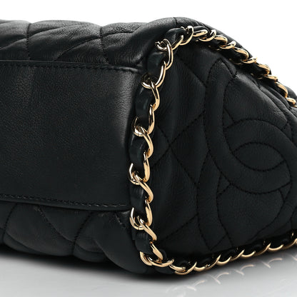Chanel Calfskin Quilted Medium Chain Me Hobo Black 10 of 10