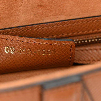Christian Dior Grained Calfskin Saddle Bag Camello 7 of 11