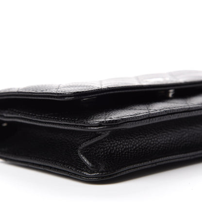 Chanel Caviar Quilted Wallet On Chain WOC Black 6 of 12