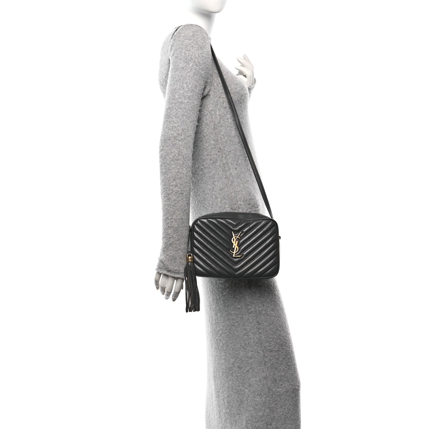 Calfskin Matelasse Monogram Lou Camera Bag Storm