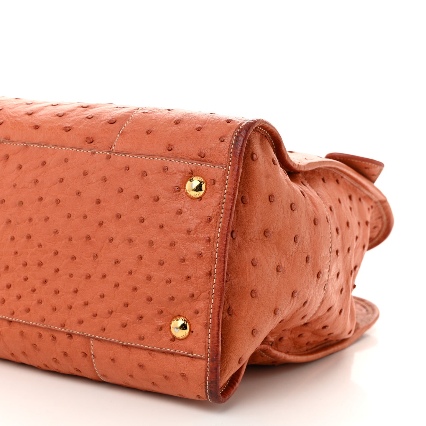 Ostrich  Tote Cognac