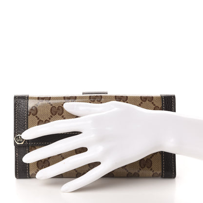 Gucci Crystal Monogram Continental Charmy Wallet 2 of 8
