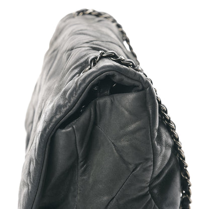 Chanel Iridescent Calfskin Glint Flap Grey 9 of 10