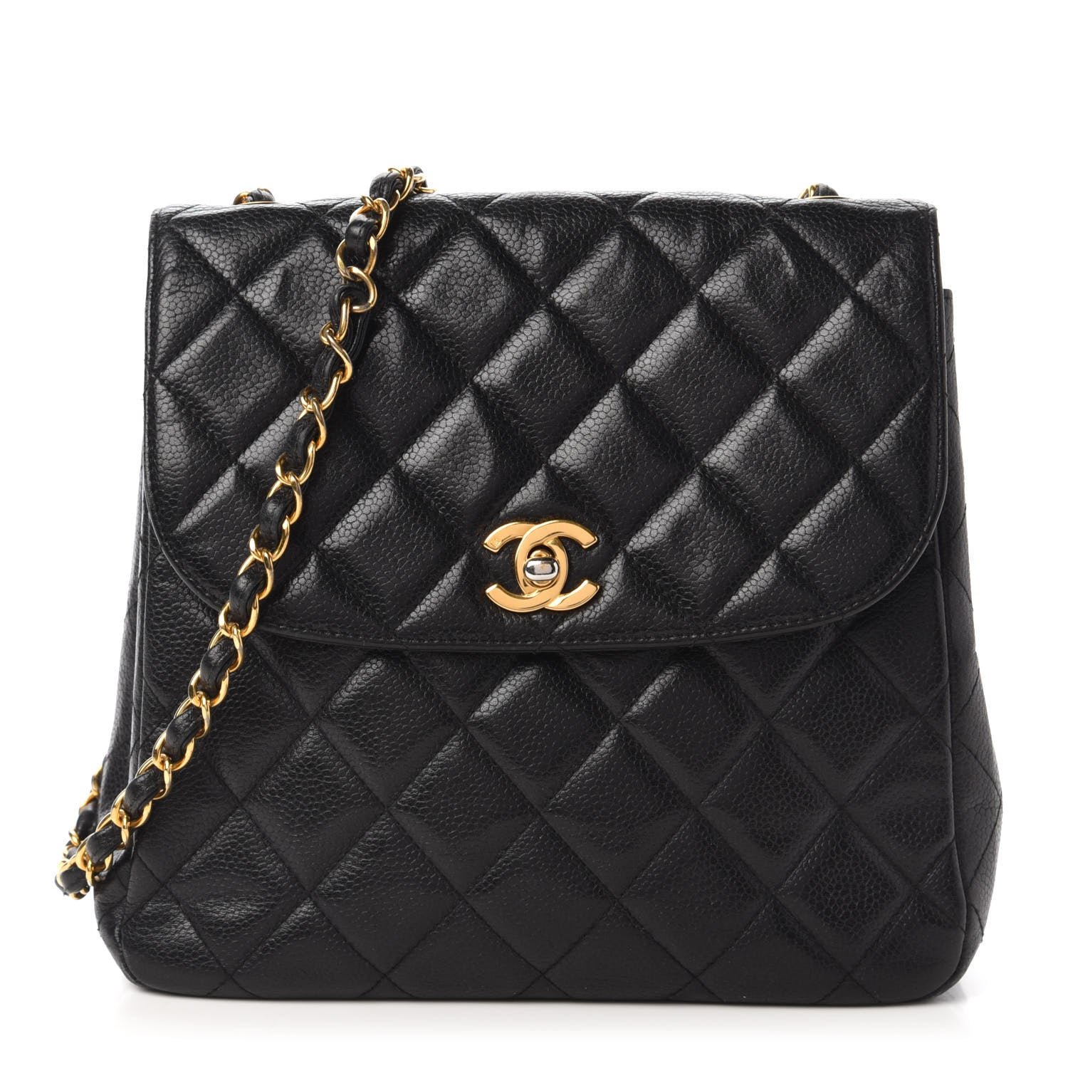 Chanel Caviar Quilted Small Single Flap Black 1 of 12