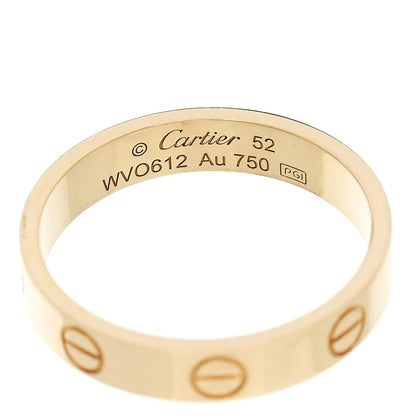 Cartier 18K Yellow Gold 3.5mm LOVE Wedding Band Ring 52 6 4 of 4