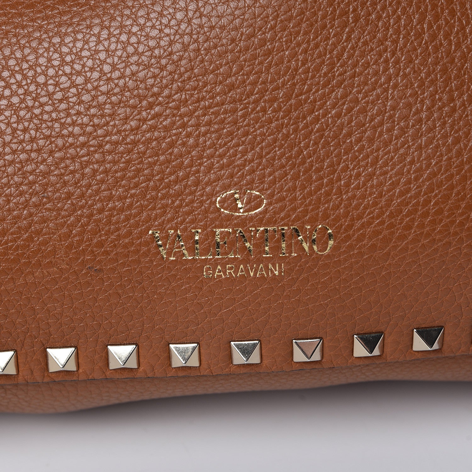 Valentino Garavani Pebbled Calfskin Small Rockstud Flip-Lock Messenger Bag Light Cuir 7 of 13