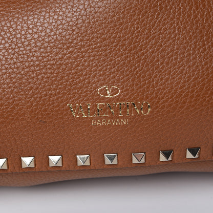 Valentino Garavani Pebbled Calfskin Small Rockstud Flip-Lock Messenger Bag Light Cuir 7 of 13