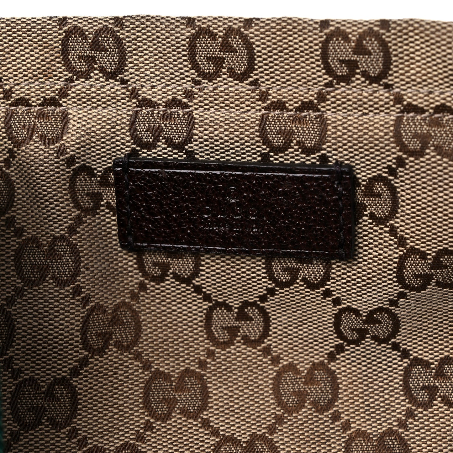 GG Monogram Medium Web Handle Vertical Tote Dark Brown