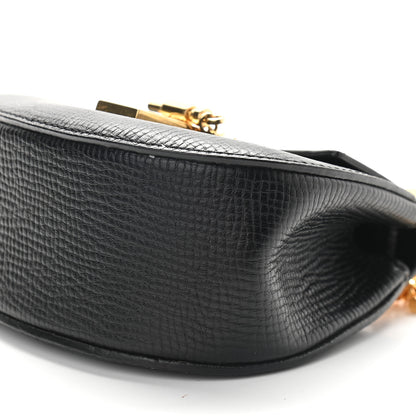 Chloe Textured Calfskin Lambskin Nano Drew Shoulder Bag Black 7 of 7
