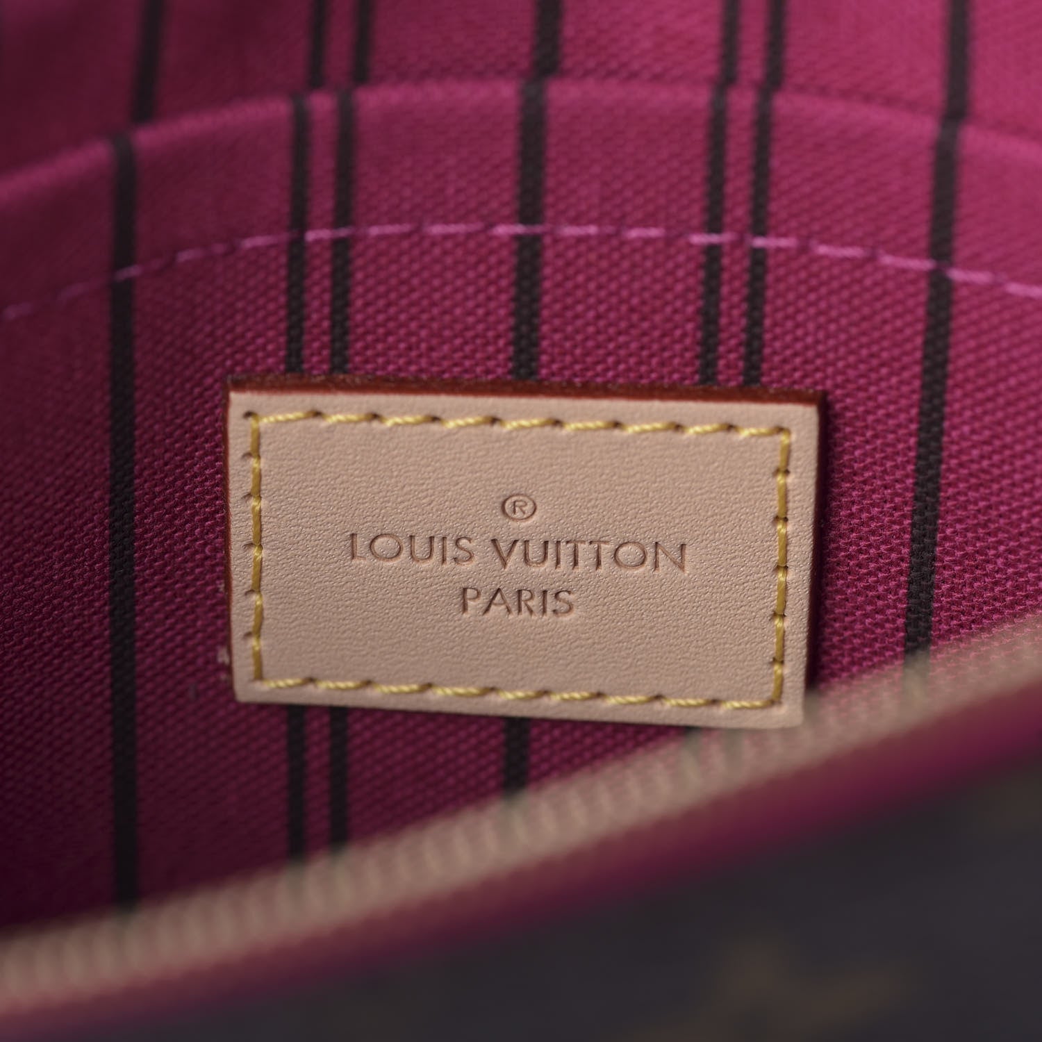 Louis Vuitton Monogram Neverfull MM GM Pochette Pivoine 8 of 9