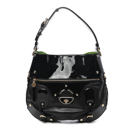 Versace Patent Studded Hobo Black 1 of 8