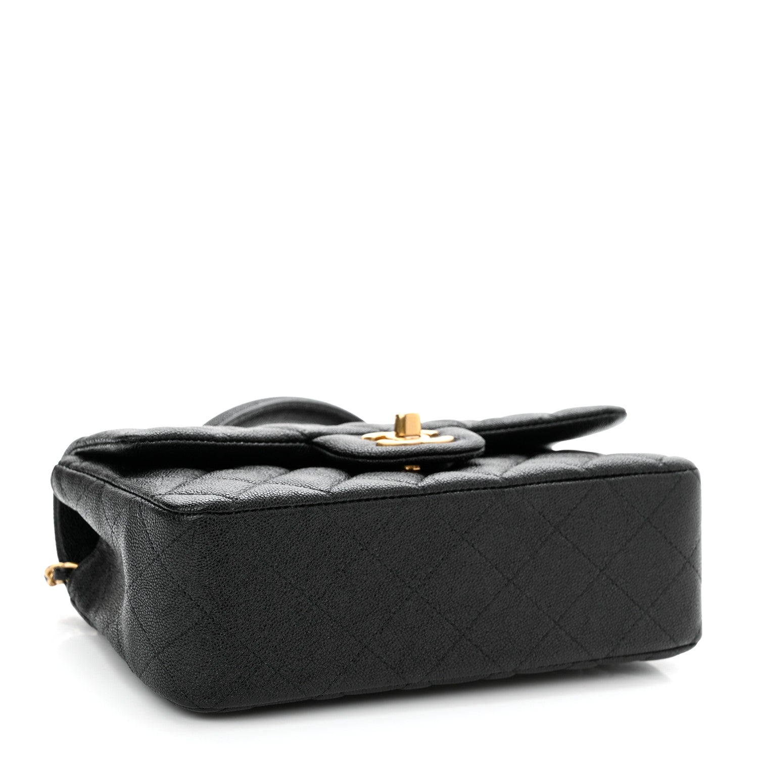 Chanel Caviar Quilted Mini Top Handle Rectangular Flap Black 4 of 11