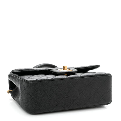 Chanel Caviar Quilted Mini Top Handle Rectangular Flap Black 4 of 11