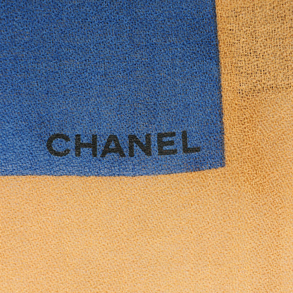Chanel Cashmere Wool Silk CC Scarf 4 of 6