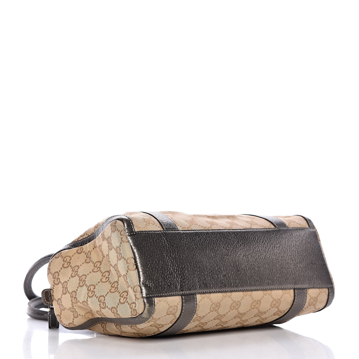 Gucci Monogram Small Abbey Boston Metallic Brown 4 of 19