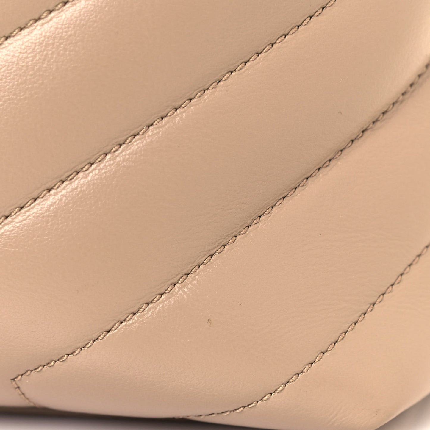 Calfskin Y Quilted Monogram Medium Loulou Chain Satchel Dark Beige