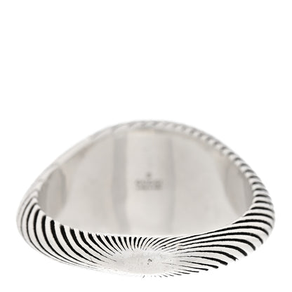 Gucci Sterling Silver GG Marmont Signet Ring 65 11.25 3 of 6