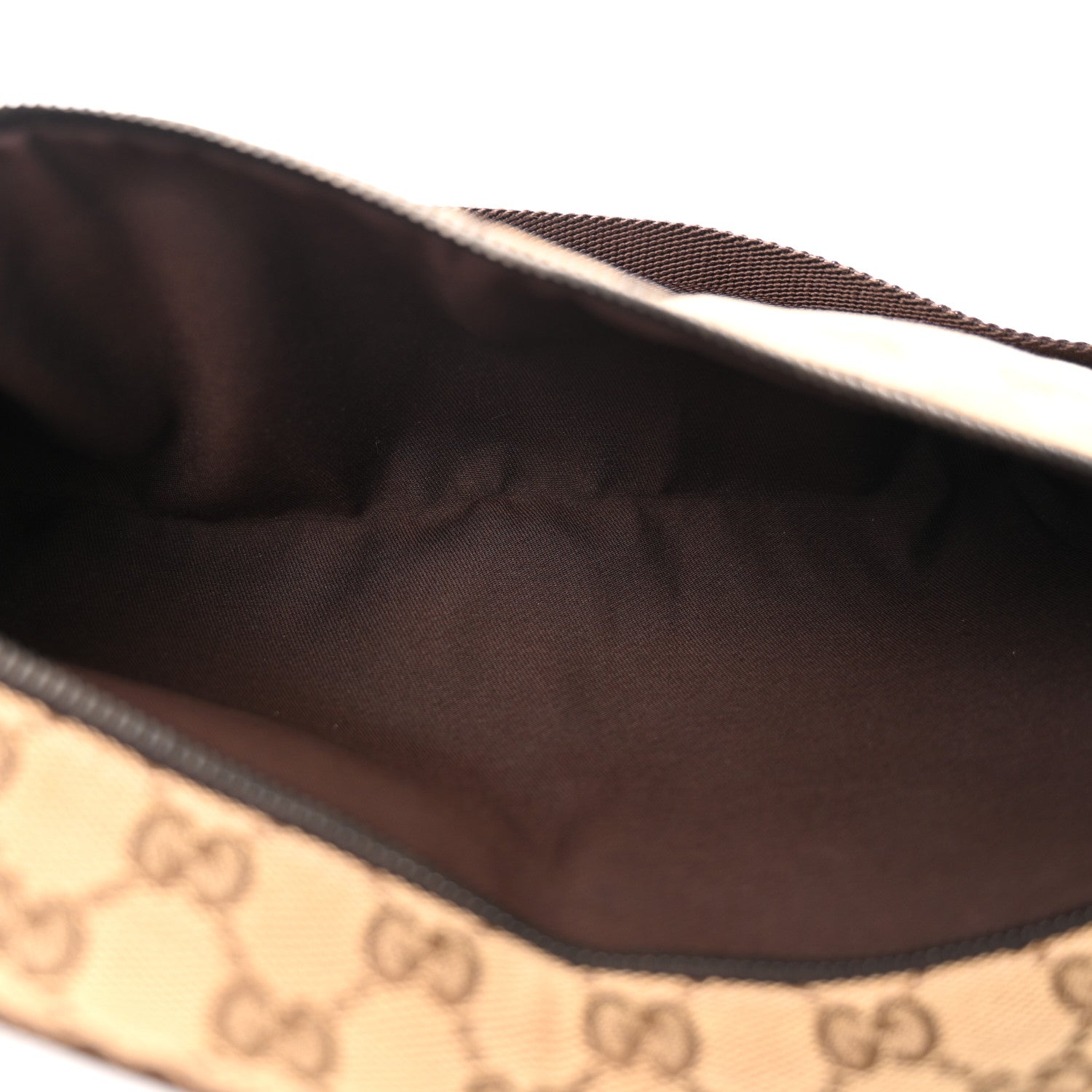 Gucci GG Monogram Double Pocket Belt Bag Dark Brown 5 of 9