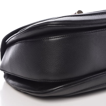 Gucci Calfskin Large New Bamboo Top Handle Bag Black 12 of 13