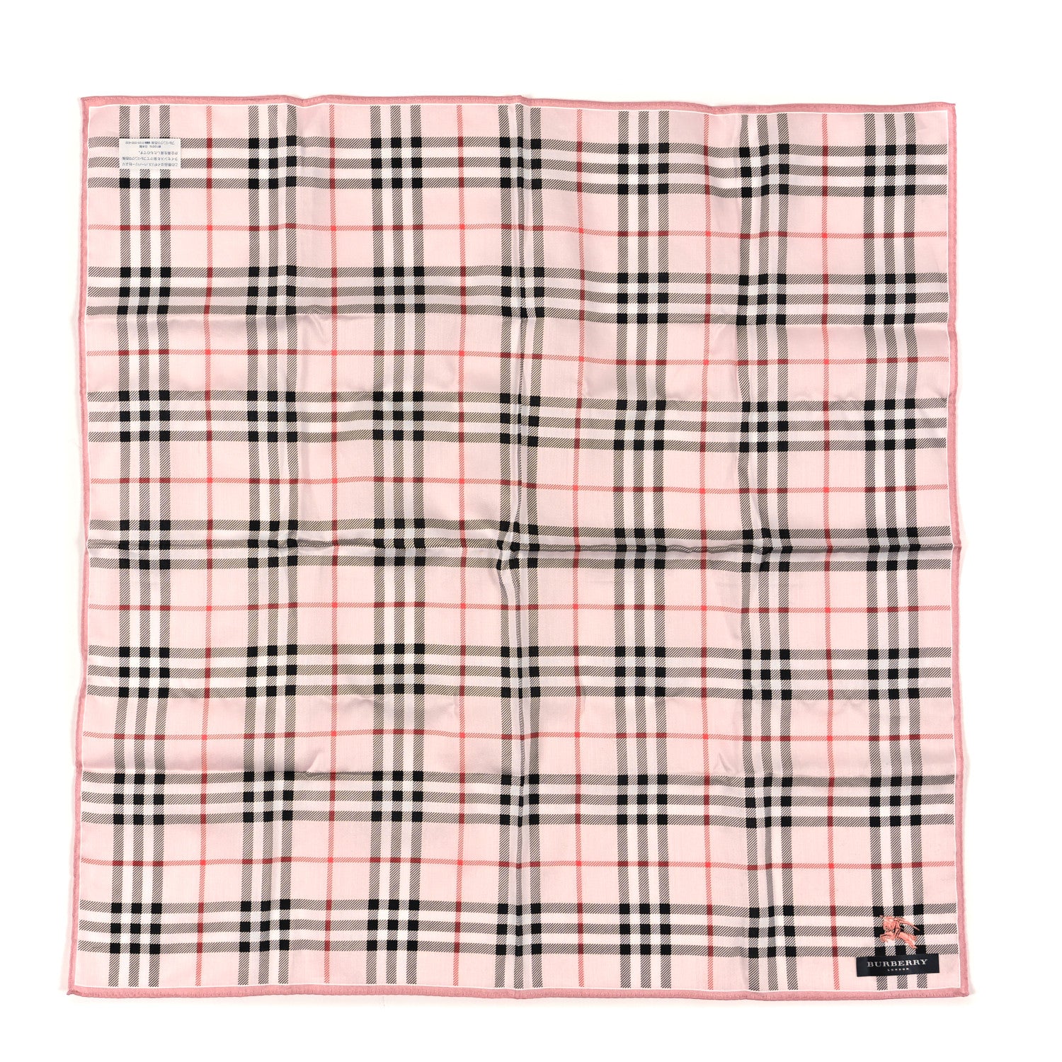 Burberry Cotton House Check Square Scarf Light Pink 1 of 3