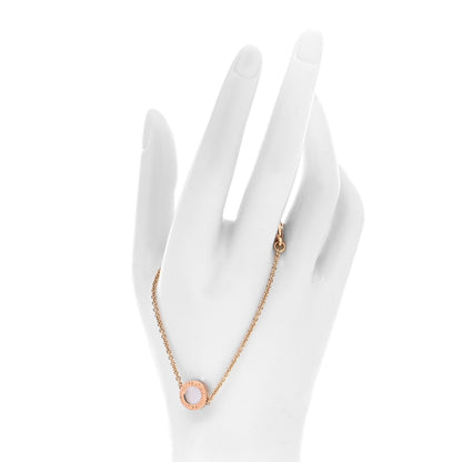Bulgari 18K Rose Gold Mother of Pearl Carnelian BVLGARI BVLGARI Chain Bracelet 2 of 7