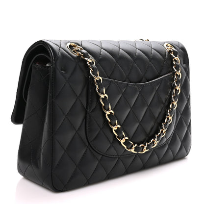 Chanel Lambskin Quilted Medium Double Flap Black 2 of 10