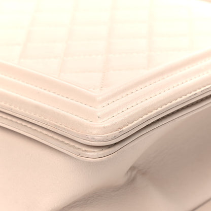 Chanel Calfskin Quilted New Medium Boy Flap Beige Clair 8 of 12