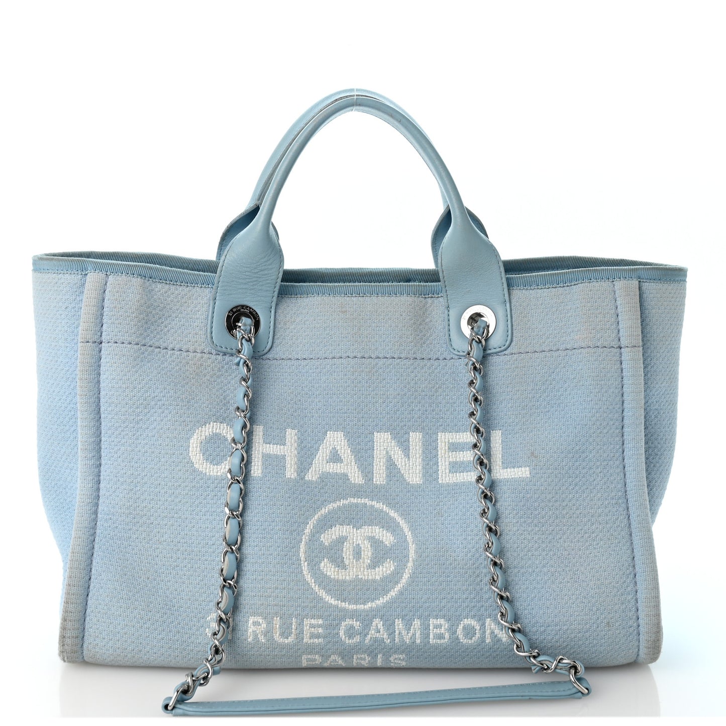 Mixed Fibers Small Deauville Tote Light Blue