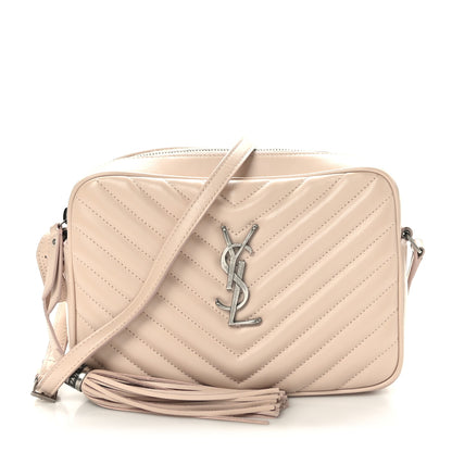 Saint Laurent Calfskin Matelasse Monogram Lou Camera Bag Marble Pink 1 of 10
