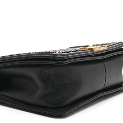 Chanel Lambskin Quilted Medium Top Handle Boy Flap Black 9 of 10
