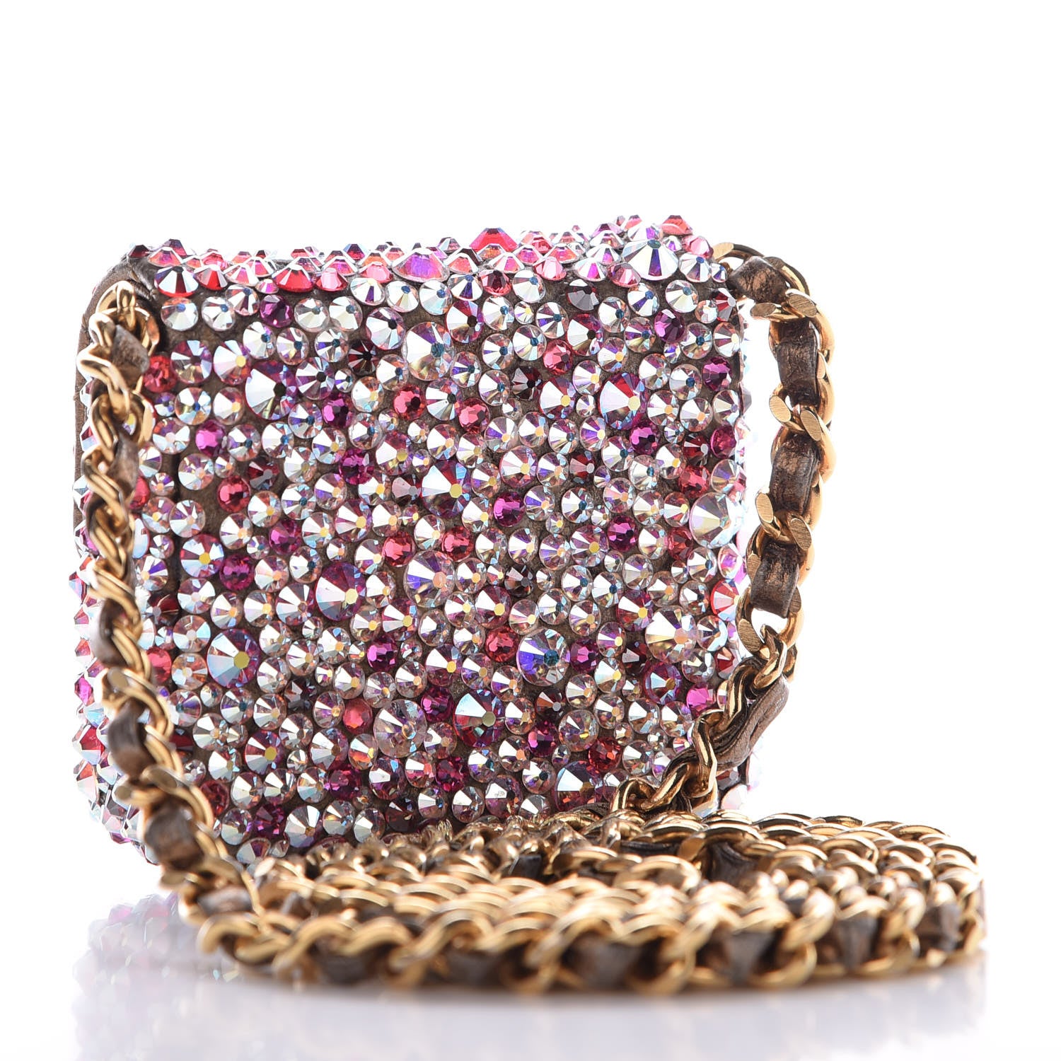 Chanel Metallic Lambskin Micro Flap 3 of 7