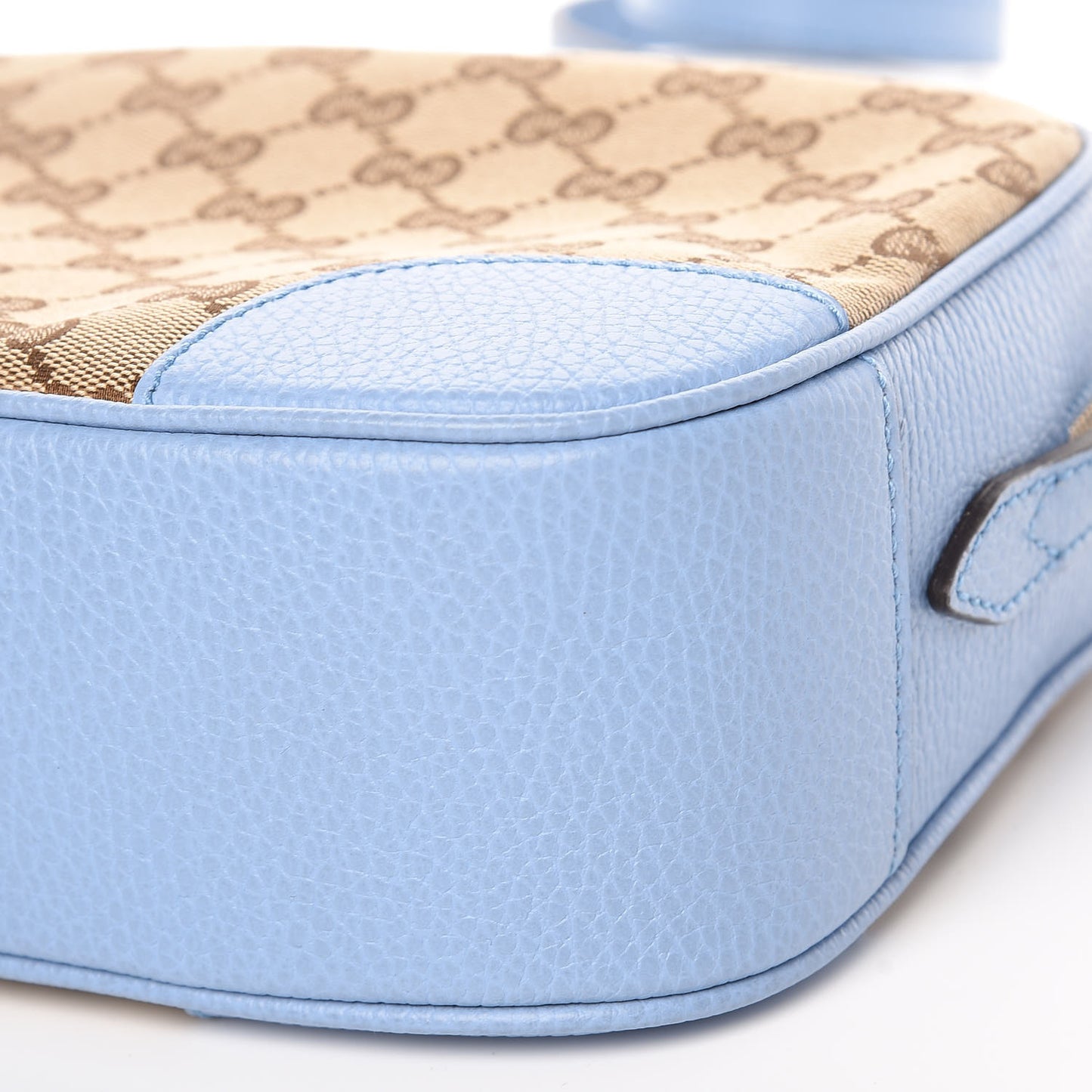 Monogram Mini Bree Messenger Bag Beige Mineral Blue